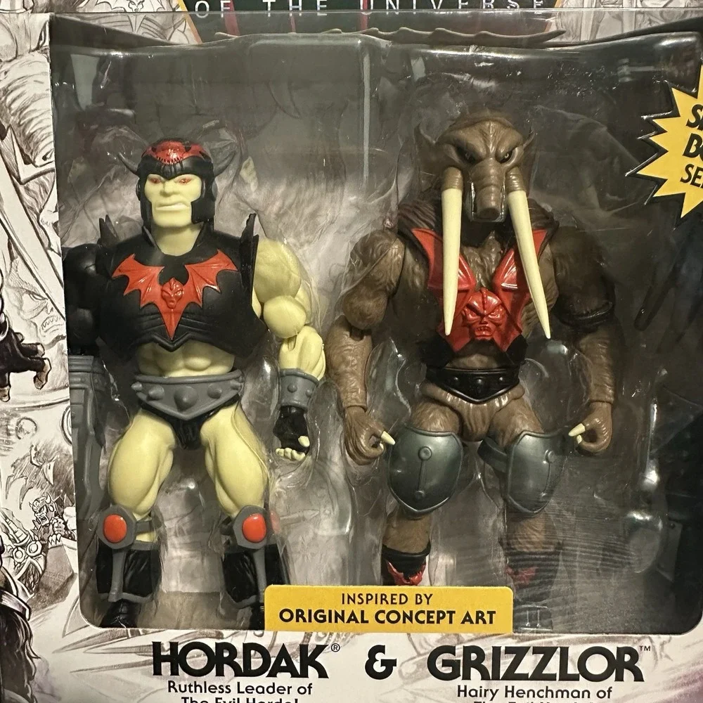 New‎ Masters of the Universe Origins Sketchbook Series Hordak & Grizzlor Figures